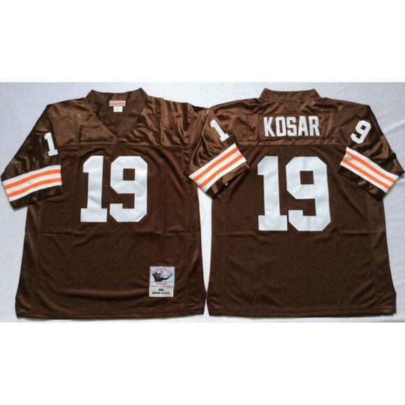 Mens Youths Kids Womens Bernie Kosar Brown Stitched Jersey